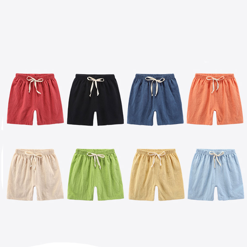 Summer Clothing For Teen Girls - 男の子と女の子のための綿とリネンのショーツ,6〜9 12 18 24か月,大きいサイズ150 cm,韓国スタイル,夏