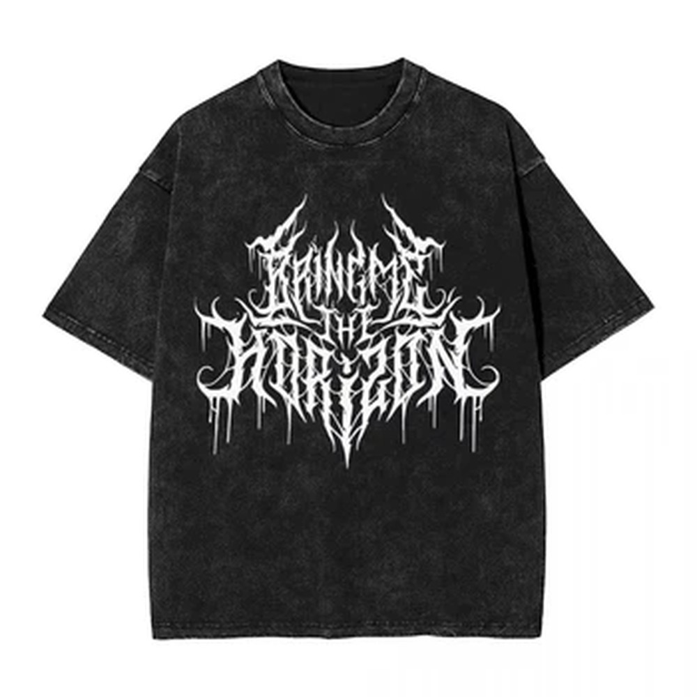Vintage Summer Clothing Men - Tシャツ男性服BMTHブリング・ミー・ザ・ホライゾンズブルータルファニーロゴTシャツ夏ヴィンテージTシャツトップスコットントレンドグラフィック