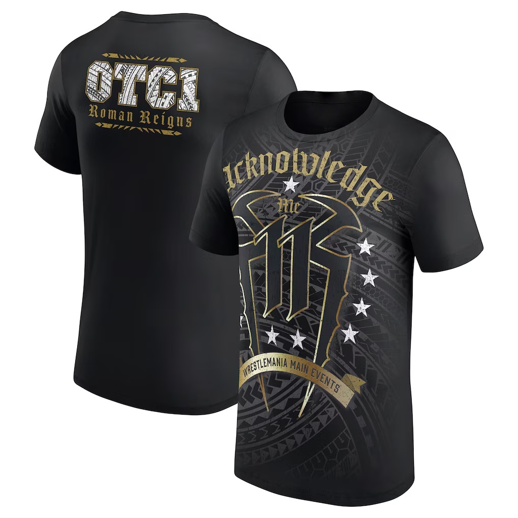 Summer Reign Clothing - モデルローマン・レインズプリントTシャツ メンズ レディース 半袖 ストリートウェア メンズTシャツ