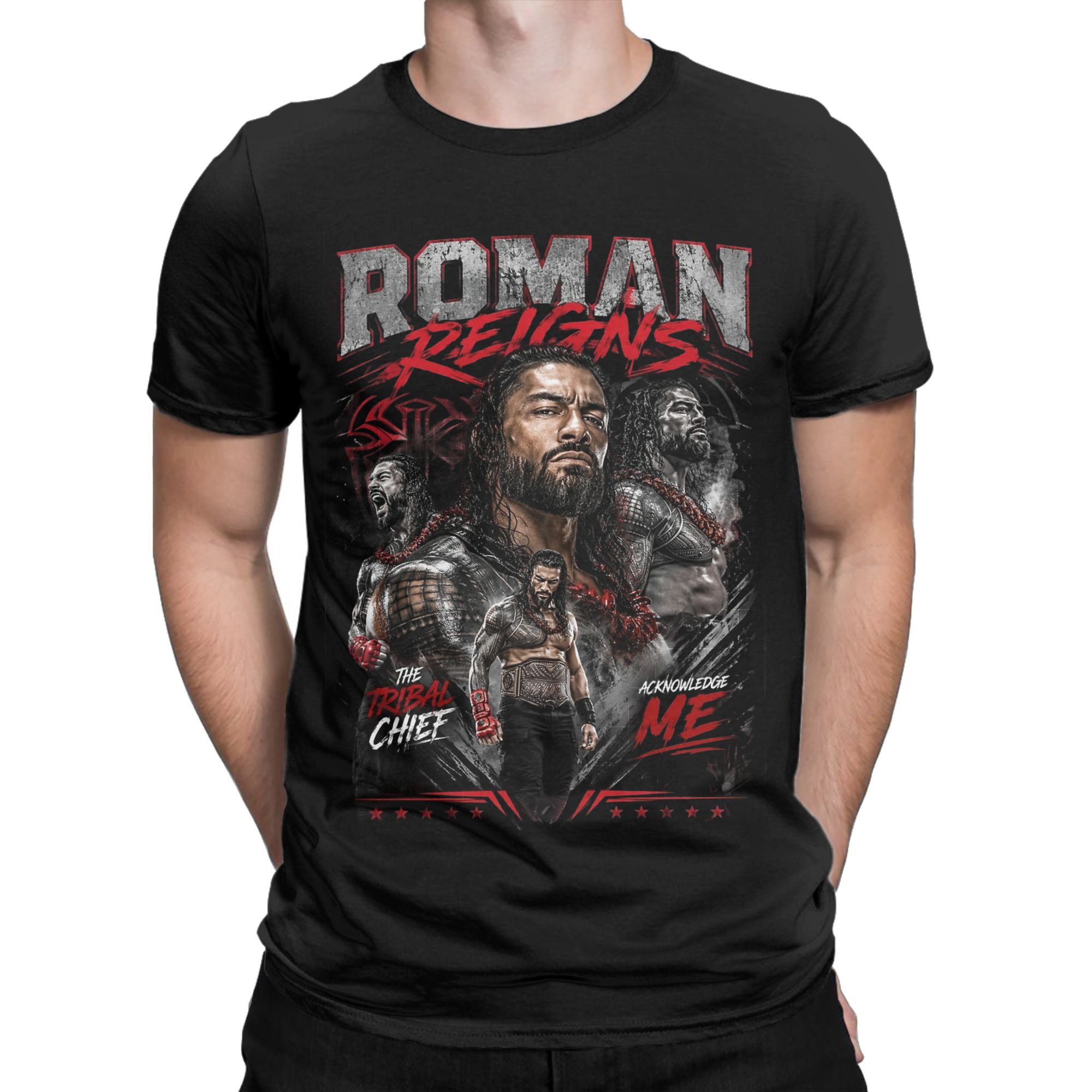 Summer Reign Clothing - ローマンズ・レインズ トライバルチーフ Tシャツ メンズ 100% コットン