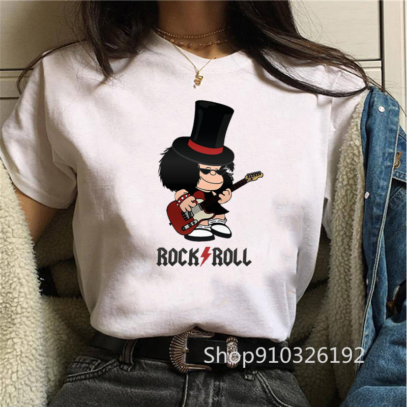 Summer Clothing For Teens - 女性のためのユーモラスな夏のTシャツ,ファッショナブルな漫画のプリントが施されたファッショナブルなトップス,カジュアルなスタイル,特大のTシャツ