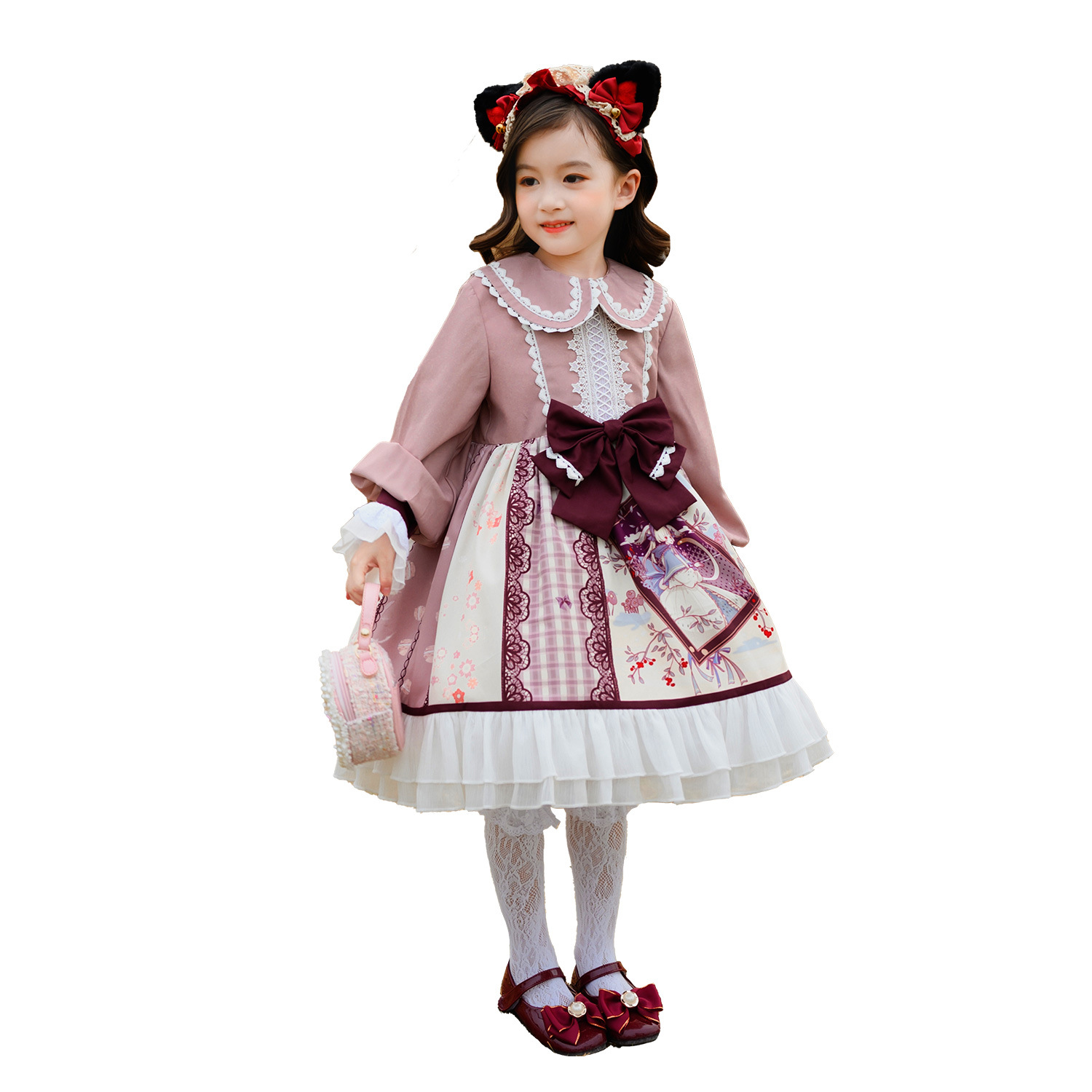 Summer Clothing For Girls - 子供用ロリータ服長袖プリンセスドレス春夏フルセットドレスロリータハロウィン