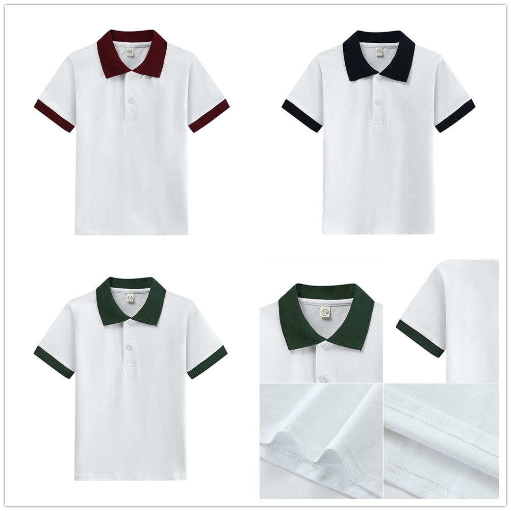 Summer Clothing For Teens - Tシャツ男の子用夏のTシャツ子供半袖無地漫画トップスティーンエイジャー通気性ポロシャツ子供服110-165センチ