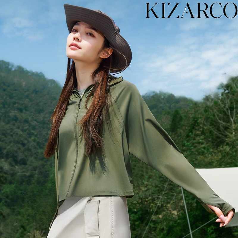Summer Clothing Plus Size Women - 夏のランニング保護服薄いカップルスポーツレジャー日焼け止め服アイスシルク通気性女性クールアウトドアコート
