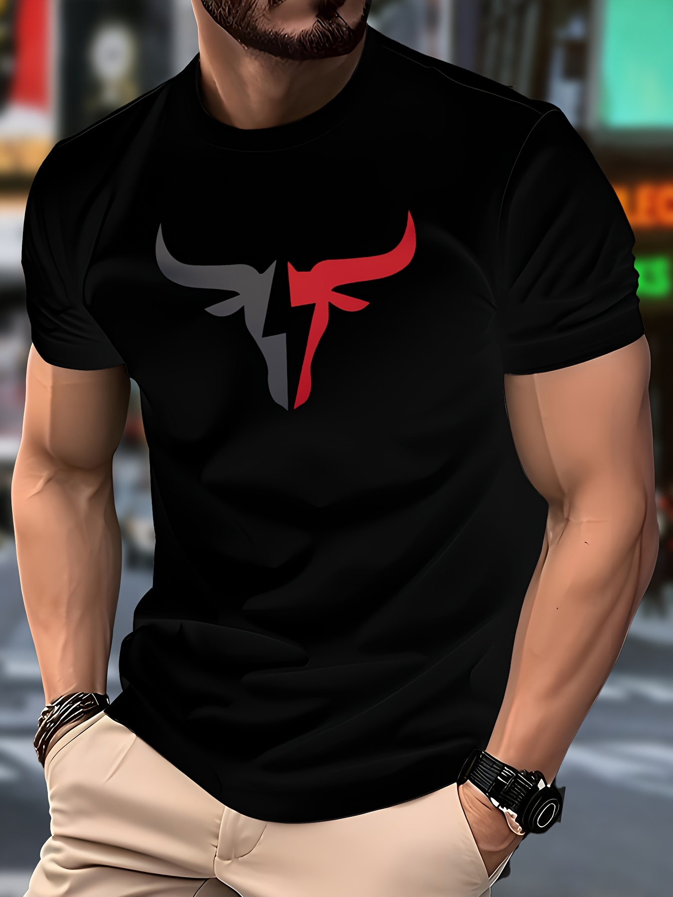 Summer Clothing Range - メンズ 180 ロングレンジシューティンググラフィック T シャツ -