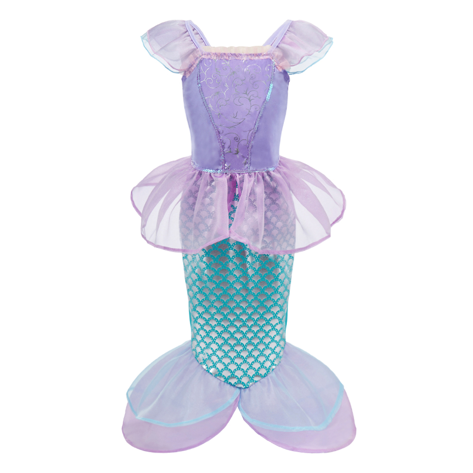 小さな女の子のためのプリンセスドレス,アリエル,マーメイド, - Summer Dresses Yours Clothing のレビューと価格