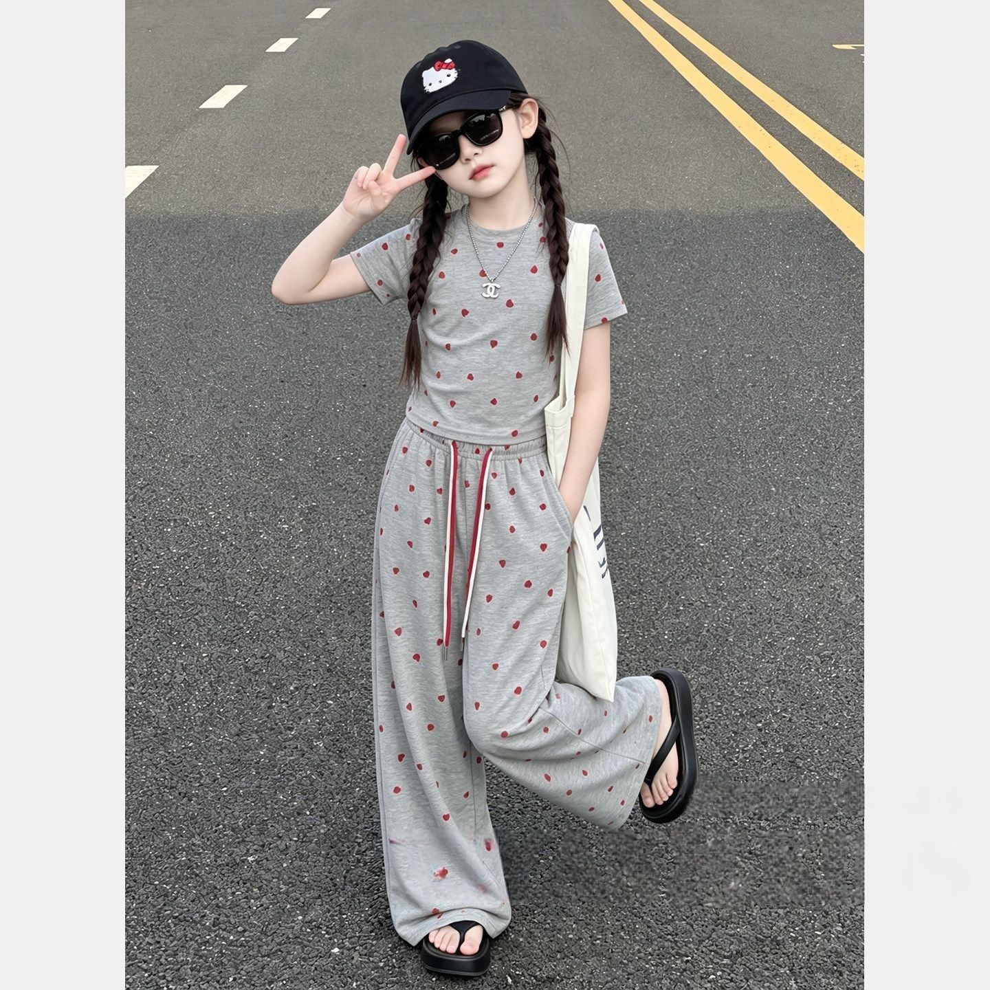 2026年新作夏物ガールズ2点セットおしゃれファッション半袖 - Summer Clothing For Teen Girls のレビューと価格