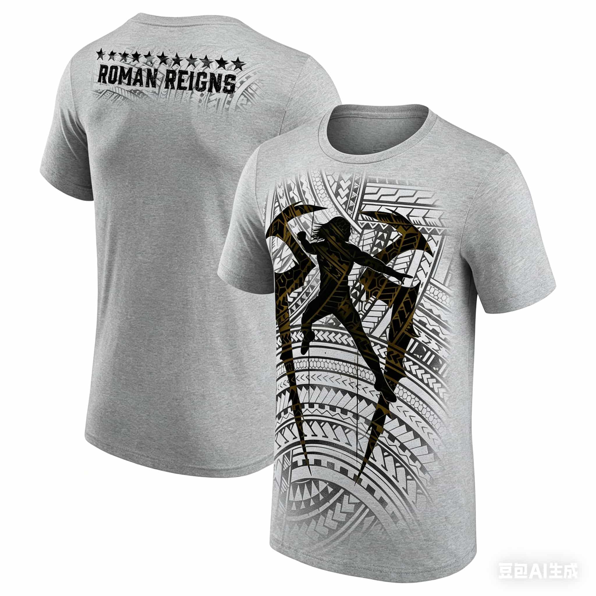 ローマン・レインズ トライバルロゴプリントTシャツ メンズ  - Summer Reign Clothing のレビューと価格
