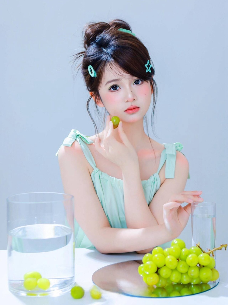 新しい夏の写真韓国風甘いかわいい透明感ガールパーソナルポート - Summer Clothing For Girls のレビューと価格