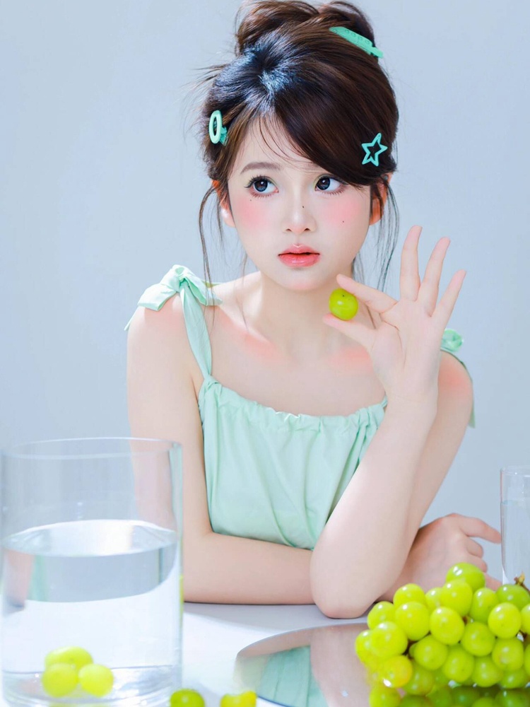 新しい夏の写真韓国風甘いかわいい透明感ガールパーソナルポート - Summer Clothing For Girls のレビューと価格