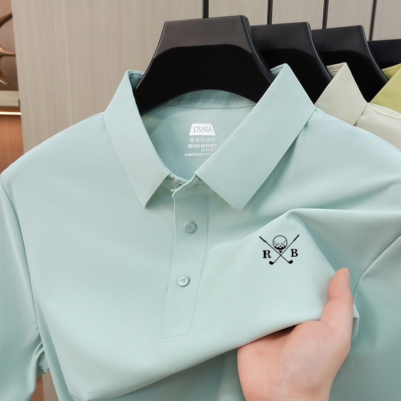 手頃な価格の高級メンズプリント襟付きポロシャツ、夏のしわにな - Summer Clothing Affordable のレビューと価格