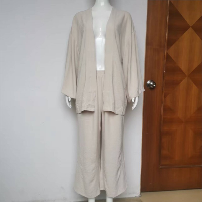 女性用バットスリーブ付きリネンジャンプスーツ,カーディガンブ - Summer Linen Clothing For Women のレビューと価格