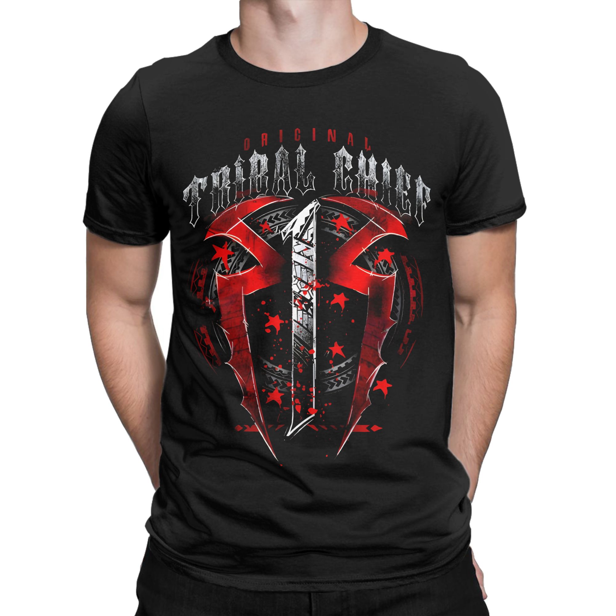 クリエイティブローマンズレインズトライバルチーフ Tシャツ男 - Summer Reign Clothing のレビューと価格