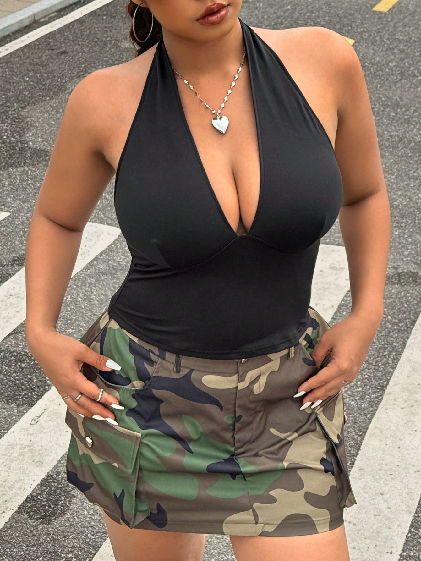 新作無地プラスサイズレディースファッションセクシー万能ホルタ - Summer Clothing Plus Size Women のレビューと価格