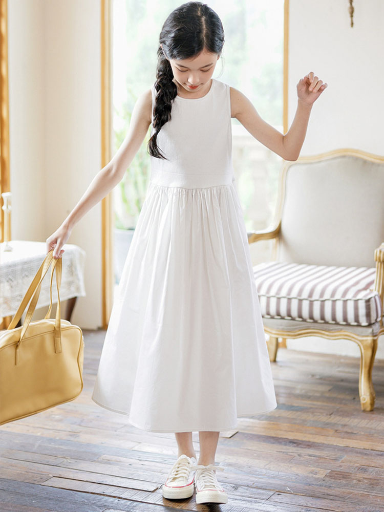 小さな女の子のためのマキシロングドレス,大きな女の子の服,1 - Summer Clothing For Teen Girls のレビューと価格