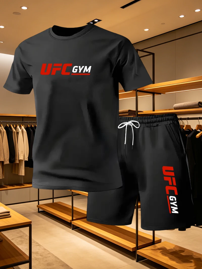 メンズファッション Tシャツ ショートパンツ UFC カジュ - Summer Clothes Fashion のレビューと価格