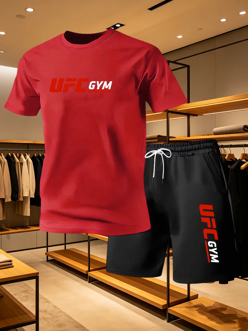 メンズファッション Tシャツ ショートパンツ UFC カジュ - Summer Clothes Fashion のレビューと価格