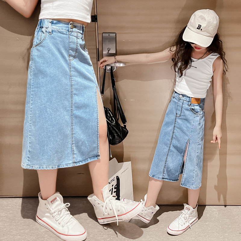 5 6 8 10 12 14 年十代の女の子デニムスカート新 - Summer Clothing For Teen Girls のレビューと価格
