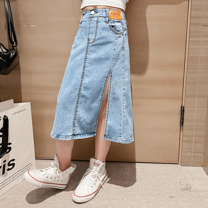 5 6 8 10 12 14 年十代の女の子デニムスカート新 - Summer Clothing For Teen Girls のレビューと価格