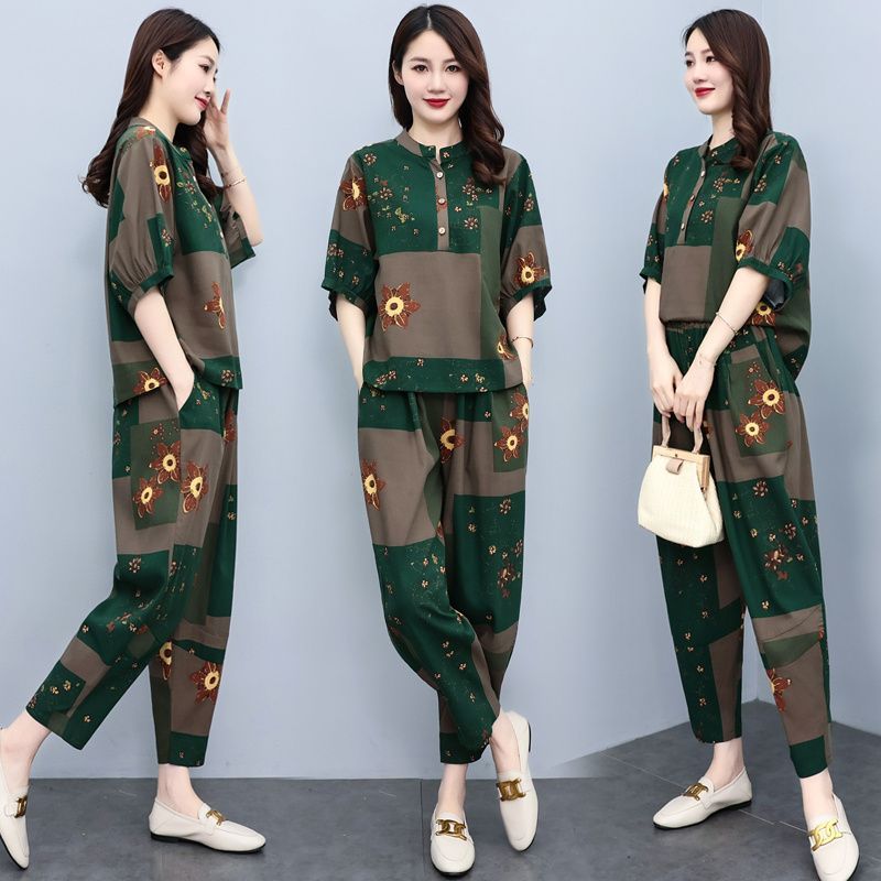 中年女性向けサマースーツ2026新作ファッション若見えハルン - Summer Linen Clothing For Women のレビューと価格