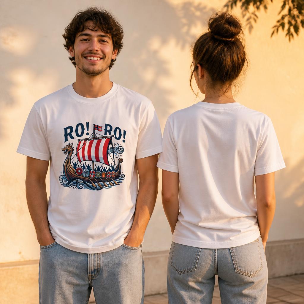 ロロノルウェーバイキングシップサッカーノルウェーTシャツ綿1 - Summer Viking Clothing のレビューと価格