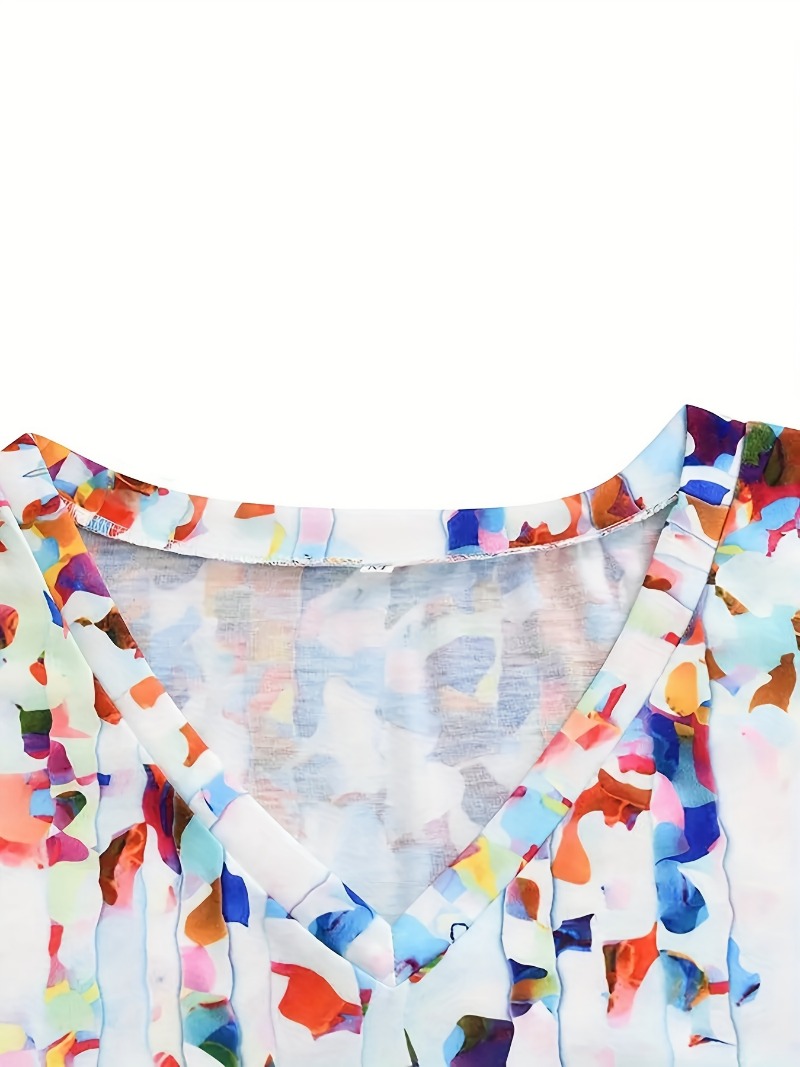 女性用Vネックノースリーブトップ,ルーズカジュアルウェア,フ - Summer Clothing Plus Size Women のレビューと価格