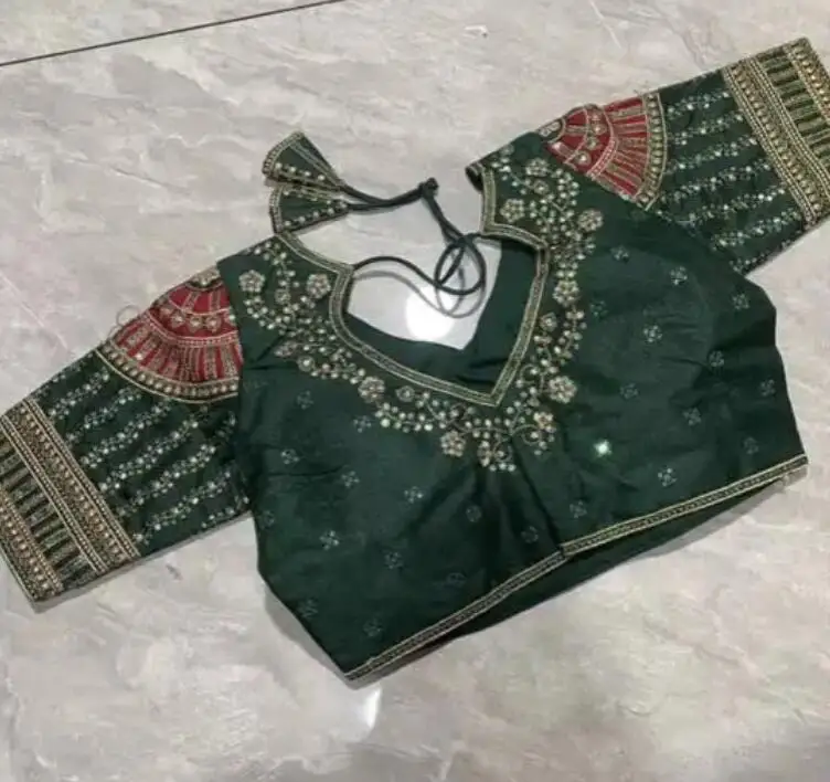 伝統的なインドのサリートップ女性シャツ夏金糸刺繍パキスタン夏 - Summer Clothing India のレビューと価格