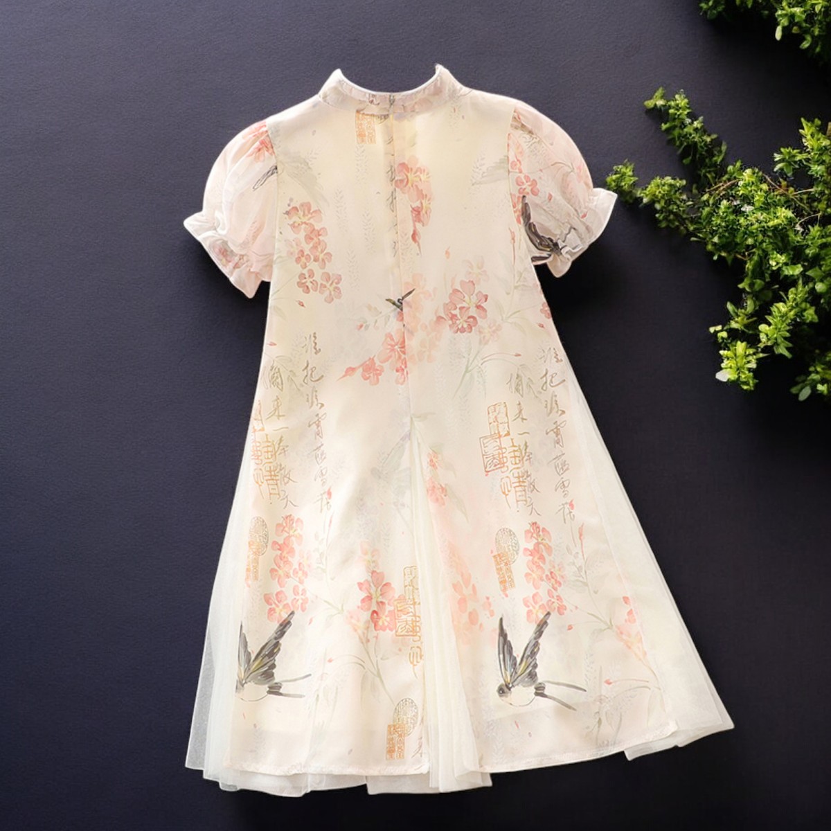 ベビーキッズ花柄ドレス女の子ティーンシフォンドレス衣装夏ノー - Summer Clothing For Teen Girls のレビューと価格