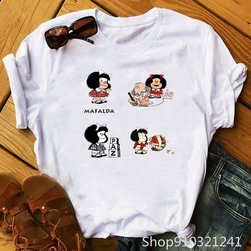 女性のためのユーモラスな夏のTシャツ,ファッショナブルな漫画 - Summer Clothing For Teens のレビューと価格