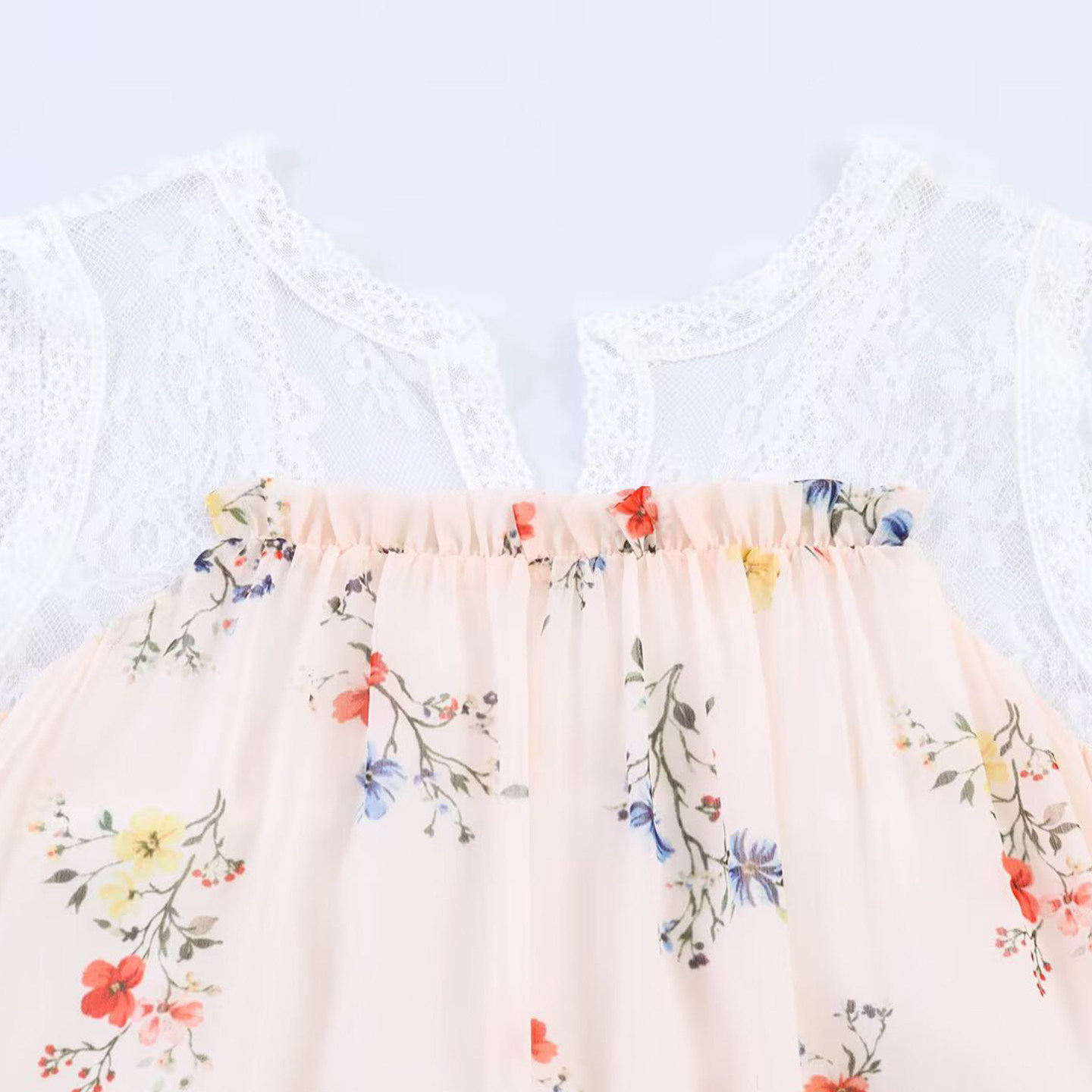 ファッショナブルなレーストリム裾ノースリーブドレスエレガント - Summer Line Clothing Brand のレビューと価格