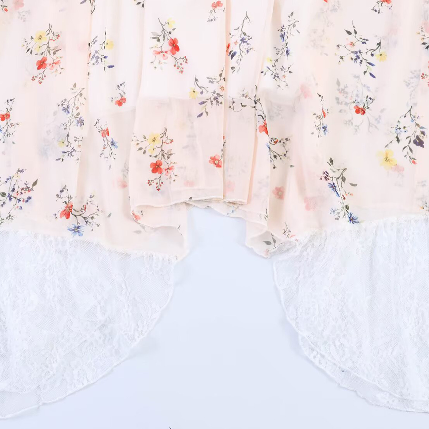 ファッショナブルなレーストリム裾ノースリーブドレスエレガント - Summer Line Clothing Brand のレビューと価格