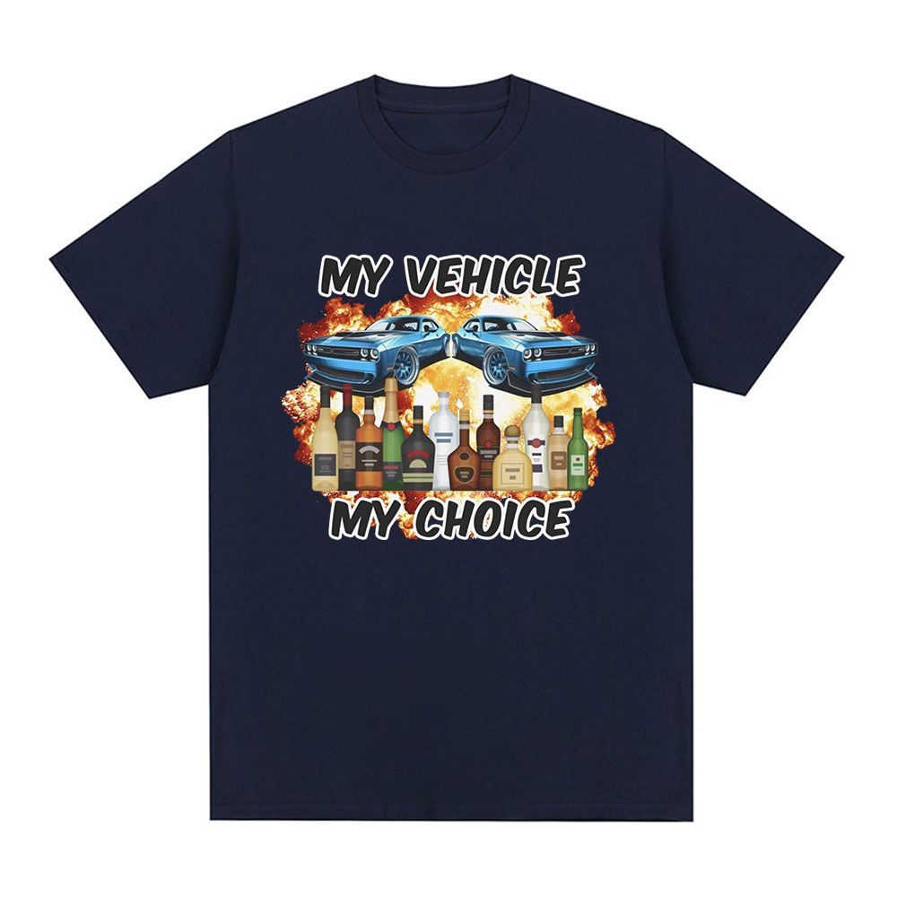 私の車両私の選択面白い飲酒運転Tシャツ男性女性服ファッション - Summer Clothing Drive のレビューと価格