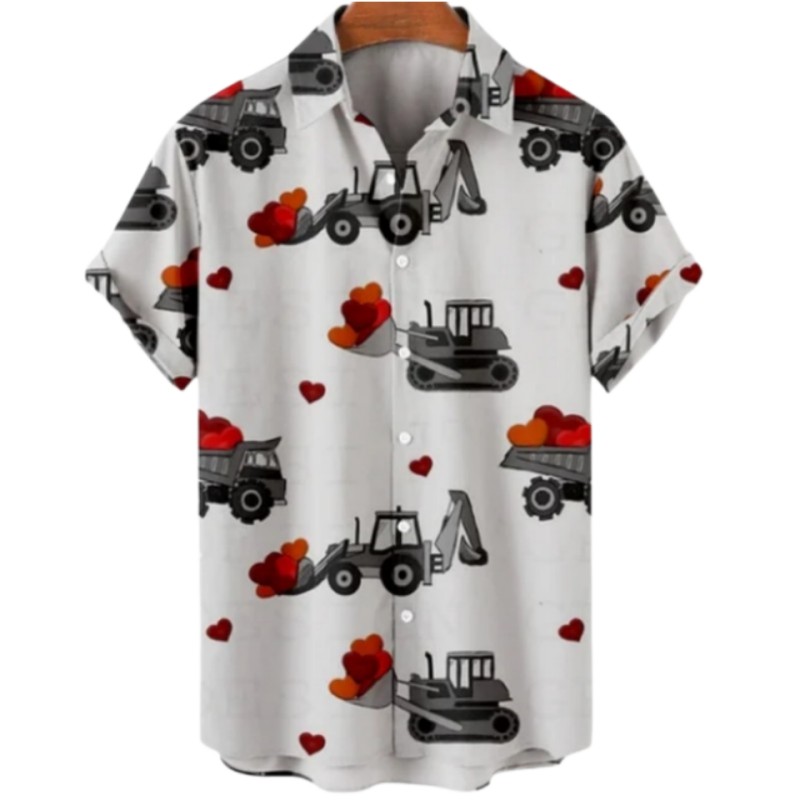 カジュアルなメンズ半袖Tシャツ,特大の漫画プリントのデザイン - Summer Viking Clothing のレビューと価格