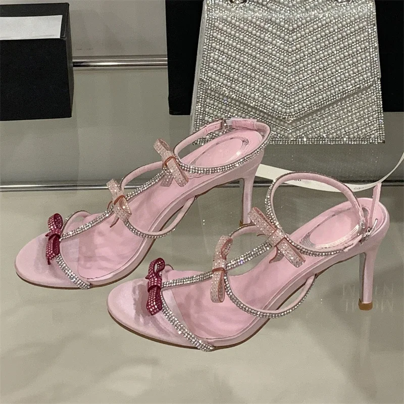 Aneikeh 夏セクシーなバタフライノットハイヒールグラデ - Summer Clothing Offers のレビューと価格