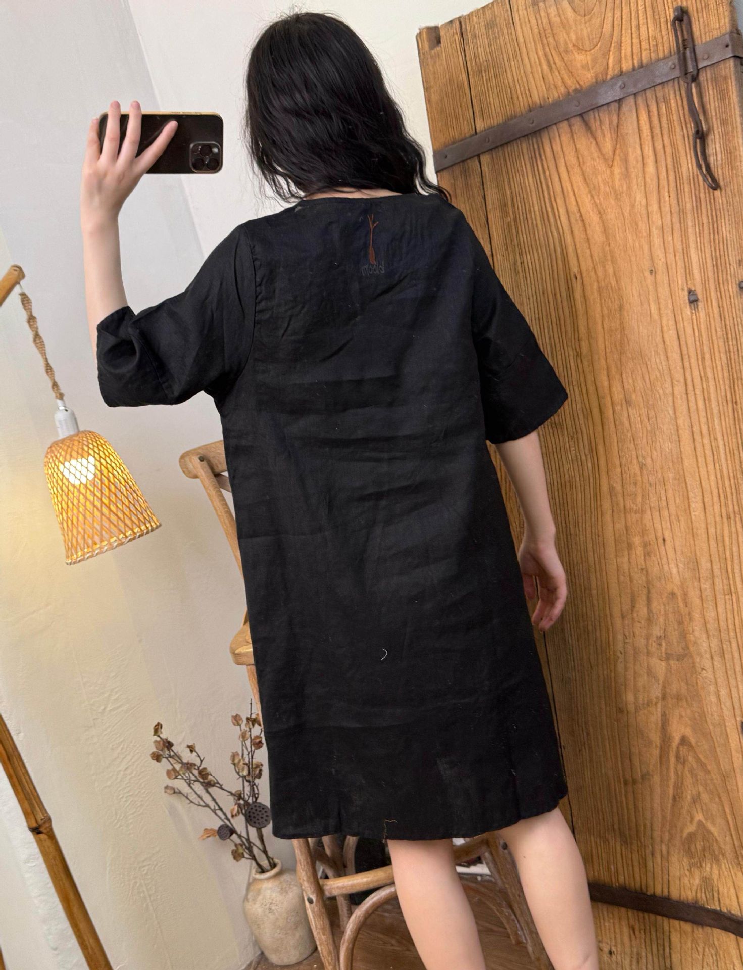 プラスサイズの女性の夏のカジュアルレトロドレスルーズAライン - Summer Linen Clothing For Women のレビューと価格