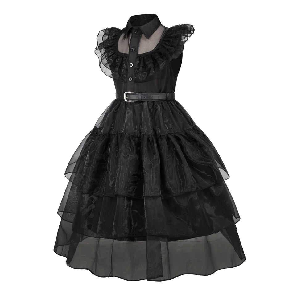 黒の衣装ドレス女の子のためのゴシック衣装子供ティーンパーティ - Summer Clothing For Teens のレビューと価格