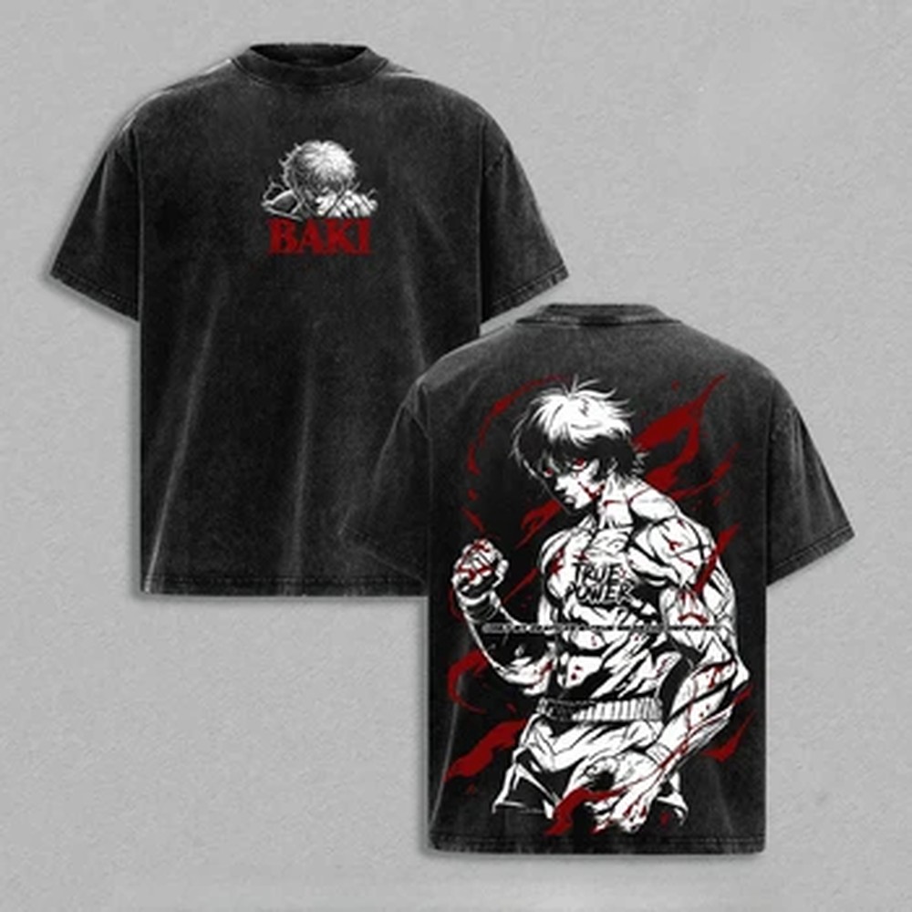 日本アニメバキ Tシャツゴシックヴィンテージウォッシュオーバ - Vintage Summer Clothing Men のレビューと価格