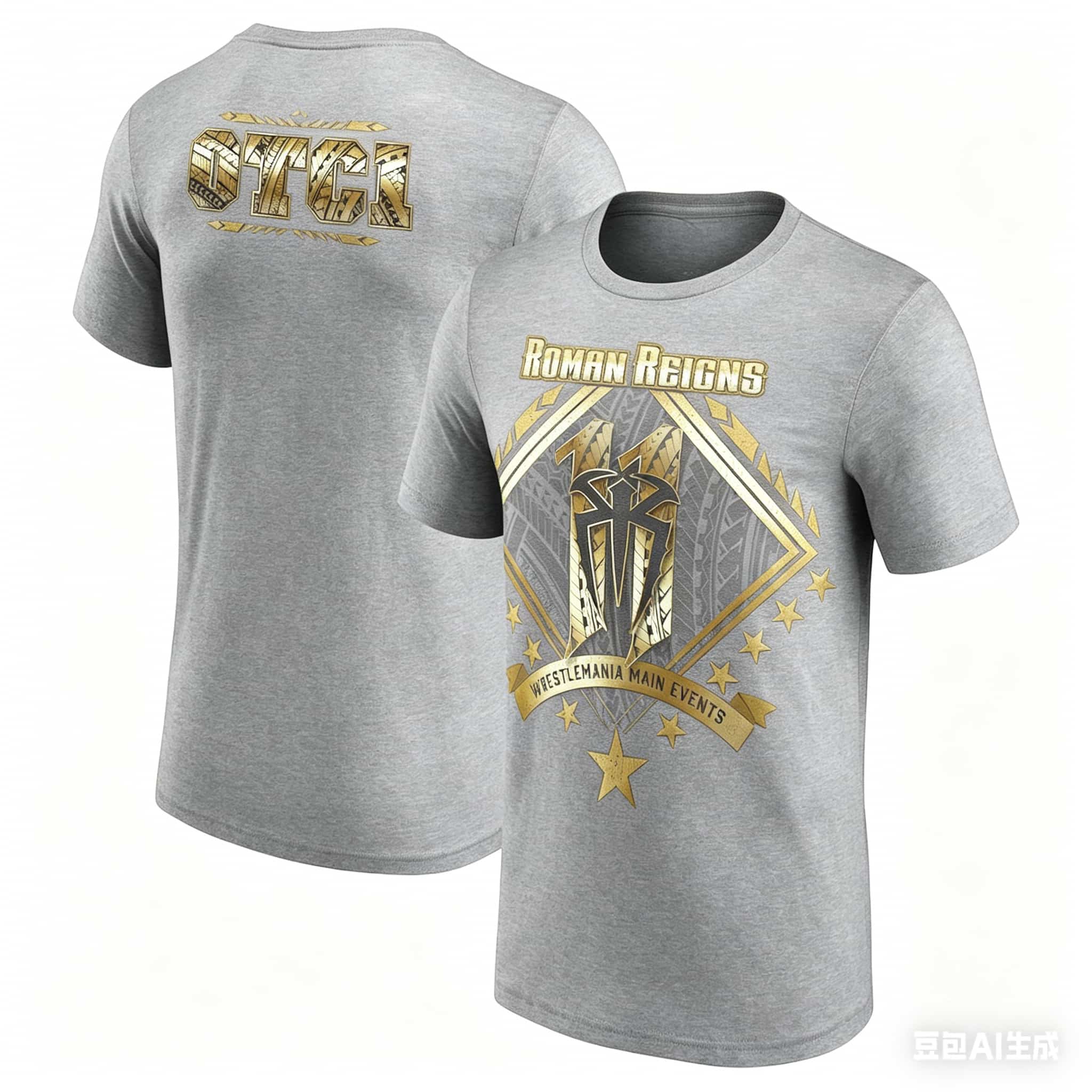 2026 新モデルローマン・レインズプリント Tシャツ男性女 - Summer Reign Clothing のレビューと価格